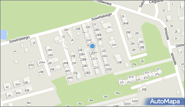 Marki, Sowińskiego Józefa, gen., 22C, mapa Marki