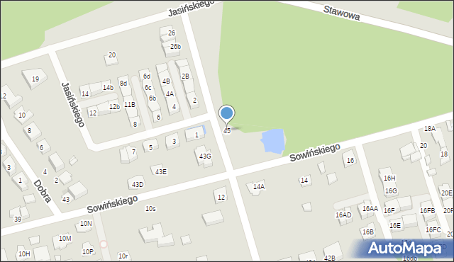 Marki, Sowińskiego Józefa, gen., 45, mapa Marki