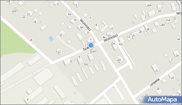 Mikołów, Solna, 3, mapa Mikołów