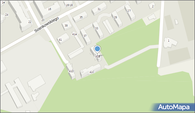 Mińsk Mazowiecki, Sosnkowskiego Kazimierza, gen., 41B, mapa Mińsk Mazowiecki