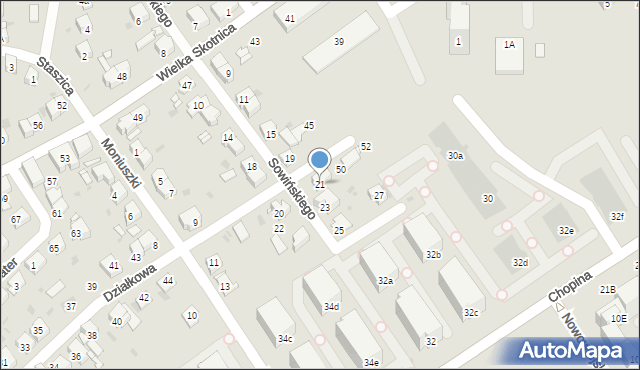 Mysłowice, Sowińskiego Józefa, gen., 21, mapa Mysłowice