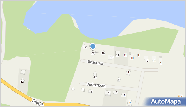 Narty, Sosnowa, 20, mapa Narty