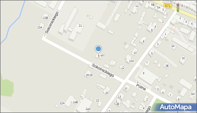 Nasielsk, Sokolnickiego Wacława, 3, mapa Nasielsk