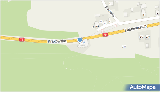 Niegoszowice, Sowiarka, 18, mapa Niegoszowice