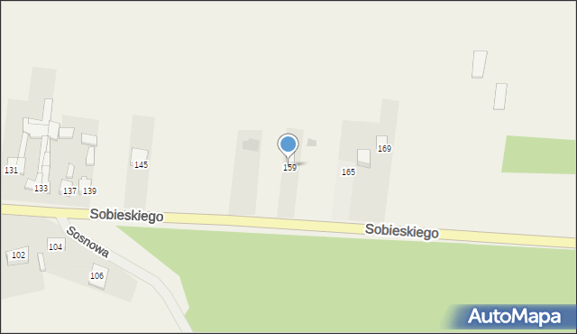 Niegowa, Sobieskiego, 159, mapa Niegowa