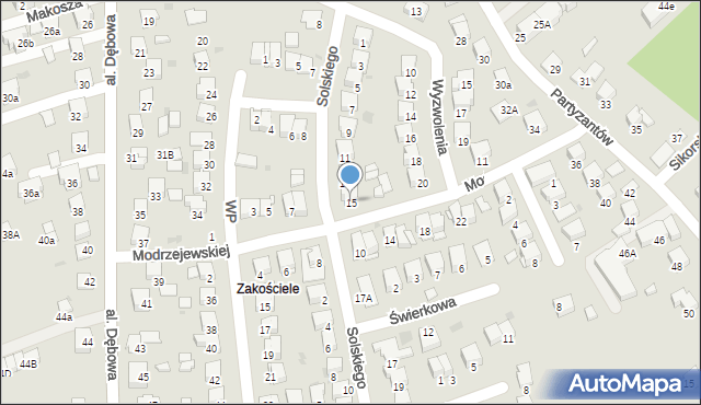 Niepołomice, Solskiego Ludwika, 15, mapa Niepołomice