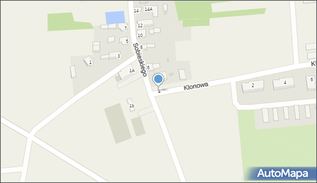 Nieznanice, Sobieskiego, 4, mapa Nieznanice