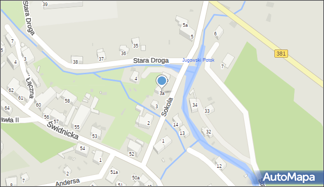 Nowa Ruda, Sokola Józefa, płk., 3a, mapa Nowa Ruda