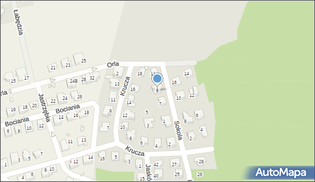 Nysa, Sokola, 9, mapa Nysy