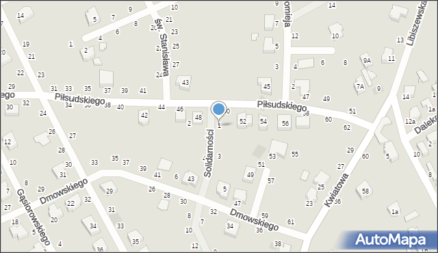 Opoczno, Solidarności, 1, mapa Opoczno