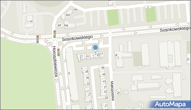 Opole, Sosnkowskiego Kazimierza, gen., 13, mapa Opola