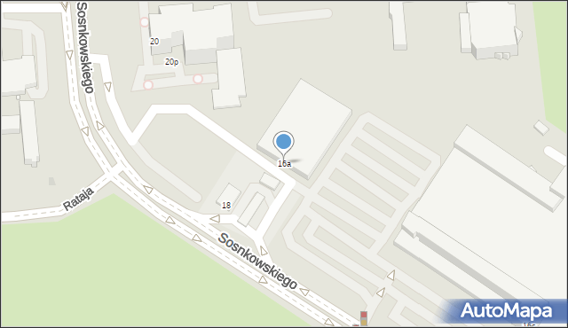 Opole, Sosnkowskiego Kazimierza, gen., 16a, mapa Opola