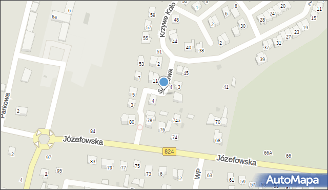 Opole Lubelskie, Sosnowa, 5, mapa Opole Lubelskie