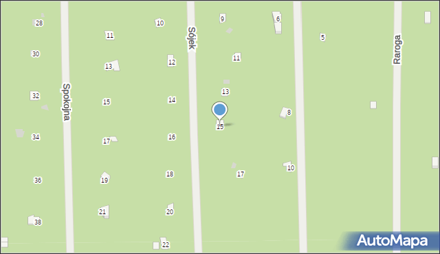 Osiedle Wilga, Sójek, 15, mapa Osiedle Wilga