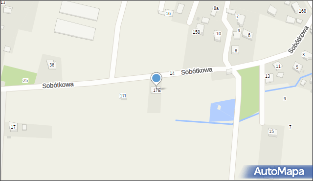 Osiek, Sobótkowa, 17E, mapa Osiek