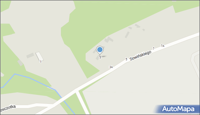 Ostrołęka, Sowińskiego Józefa, gen., 3, mapa Ostrołęka