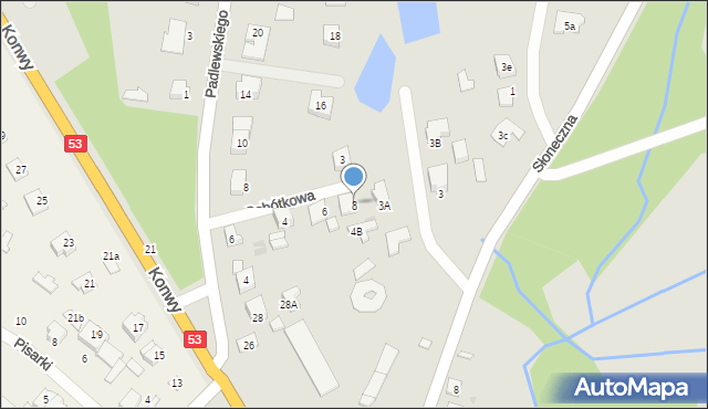 Ostrołęka, Sobótkowa, 8, mapa Ostrołęka