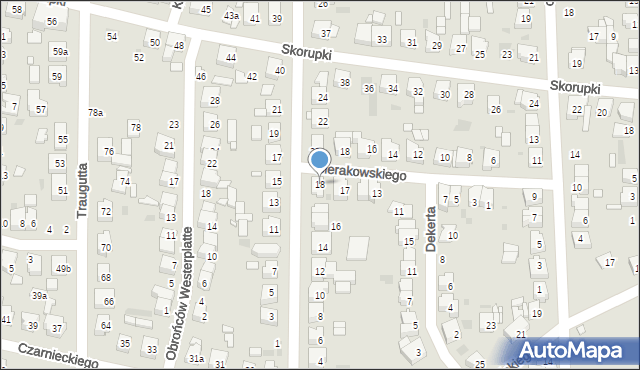 Ostrów Wielkopolski, Sowińskiego Józefa, gen., 18, mapa Ostrów Wielkopolski