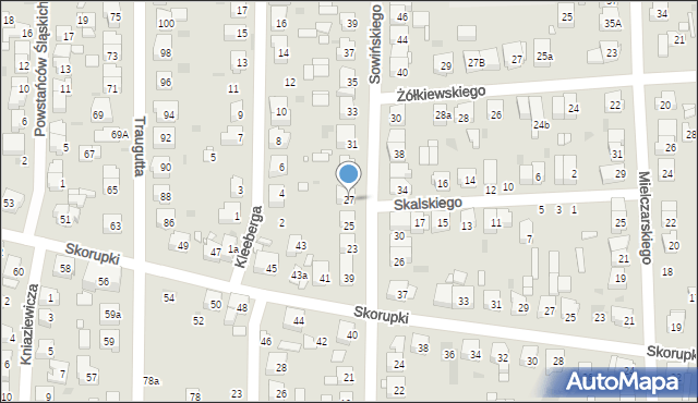 Ostrów Wielkopolski, Sowińskiego Józefa, gen., 27, mapa Ostrów Wielkopolski