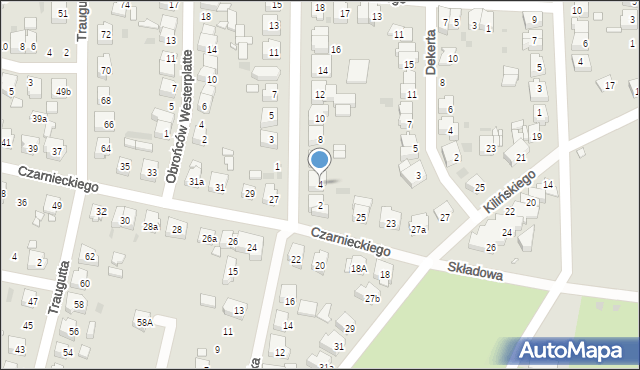 Ostrów Wielkopolski, Sowińskiego Józefa, gen., 4, mapa Ostrów Wielkopolski