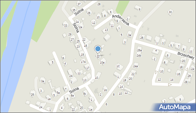 Oświęcim, Solna, 12, mapa Oświęcimia