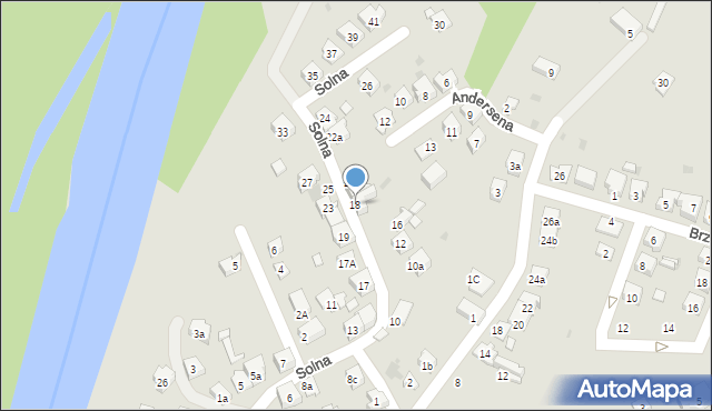 Oświęcim, Solna, 18, mapa Oświęcimia