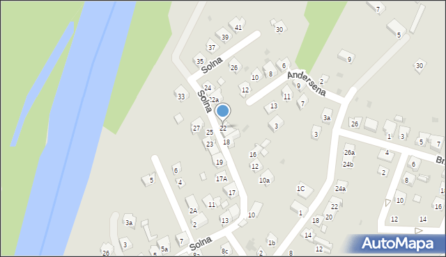 Oświęcim, Solna, 22, mapa Oświęcimia