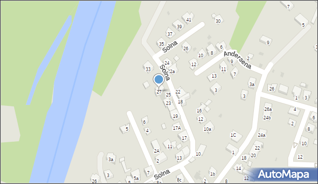 Oświęcim, Solna, 27, mapa Oświęcimia