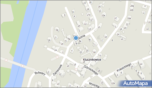 Oświęcim, Solna, 6, mapa Oświęcimia