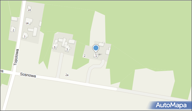 Ożarowice, Sosnowa, 1, mapa Ożarowice