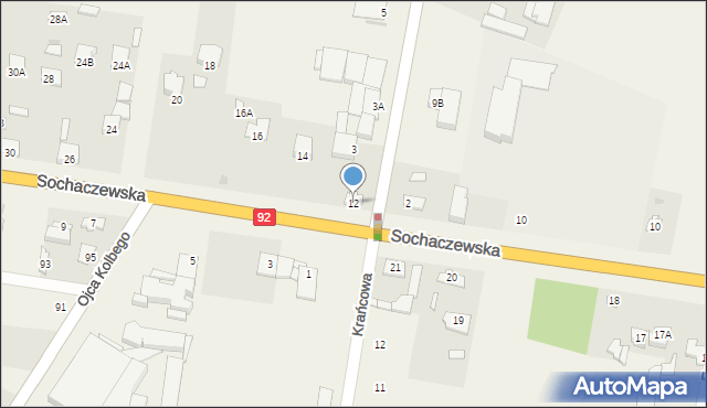 Paprotnia, Sochaczewska, 12, mapa Paprotnia