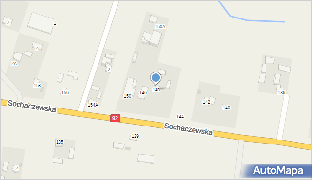 Paprotnia, Sochaczewska, 148, mapa Paprotnia