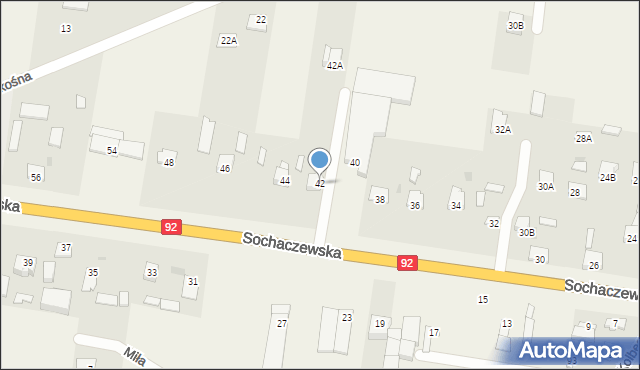 Paprotnia, Sochaczewska, 42, mapa Paprotnia