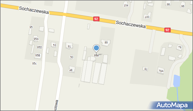 Paprotnia, Sochaczewska, 89a, mapa Paprotnia
