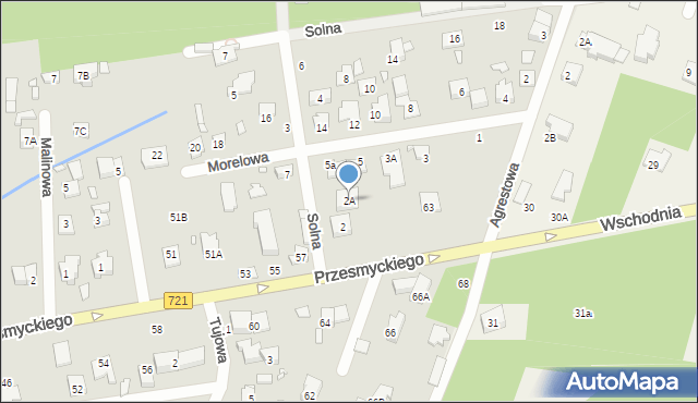 Piaseczno, Solna, 2A, mapa Piaseczno