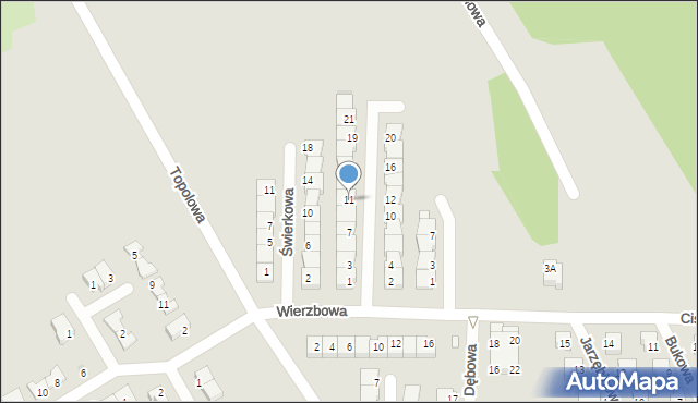 Polkowice, Sosnowa, 11, mapa Polkowice