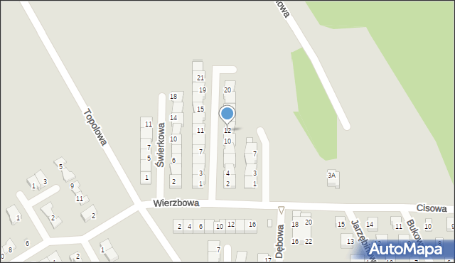 Polkowice, Sosnowa, 12, mapa Polkowice