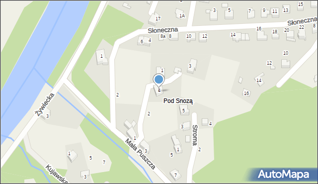 Porąbka, Sosnowa, 4, mapa Porąbka