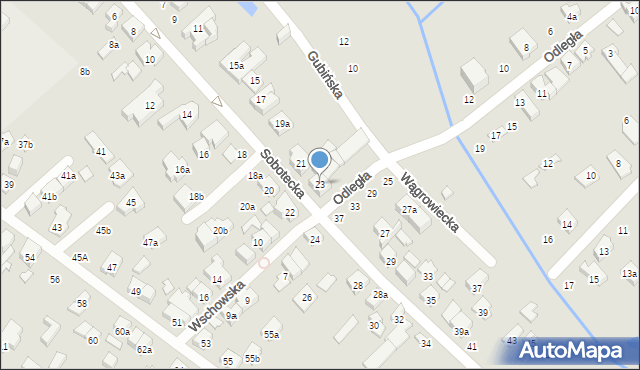 Poznań, Sobotecka, 23, mapa Poznania