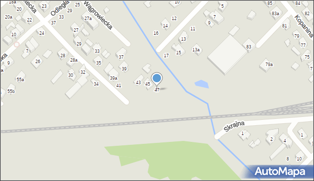 Poznań, Sobotecka, 47, mapa Poznania