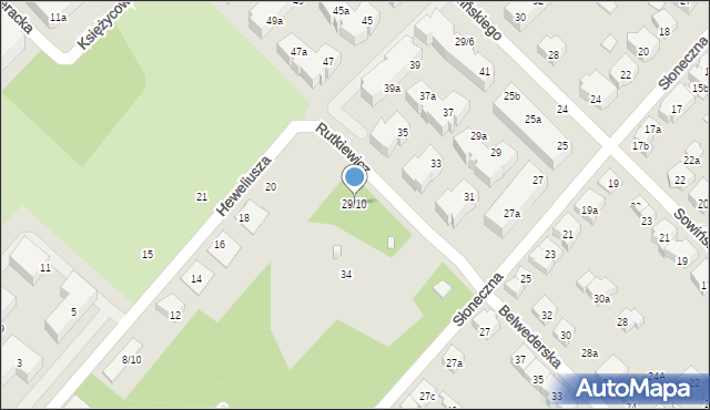 Poznań, Sowińskiego Józefa, gen., 29/10, mapa Poznania