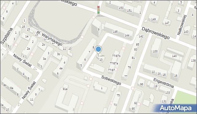 Poznań, Sobeskiego Michała, 2, mapa Poznania