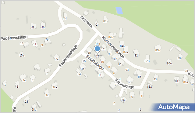 Przemyśl, Sobińskiego Stanisława, 12, mapa Przemyśla