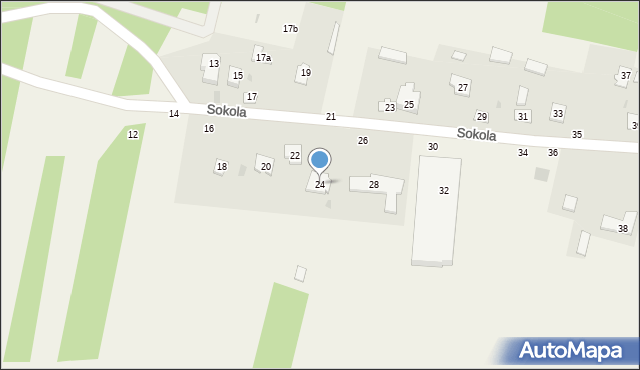 Przymiłowice, Sokola, 24, mapa Przymiłowice