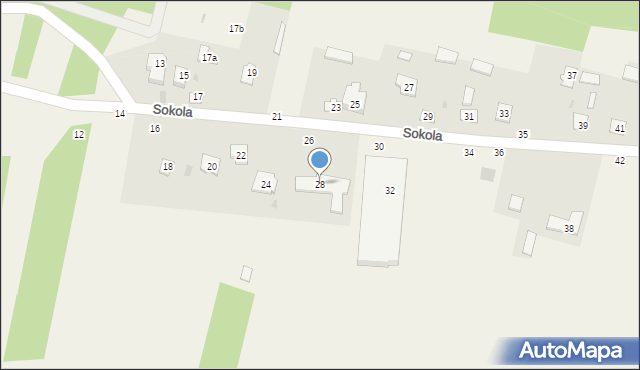 Przymiłowice, Sokola, 28, mapa Przymiłowice