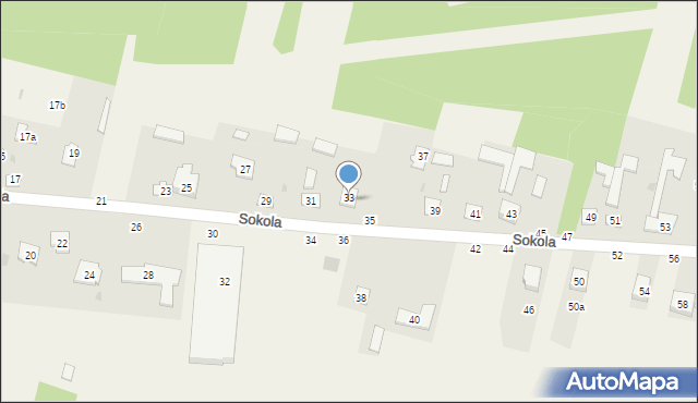 Przymiłowice, Sokola, 33, mapa Przymiłowice
