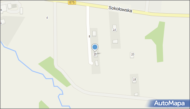 Raniżów, Sokołowska, 10, mapa Raniżów