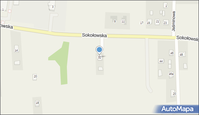 Raniżów, Sokołowska, 32, mapa Raniżów