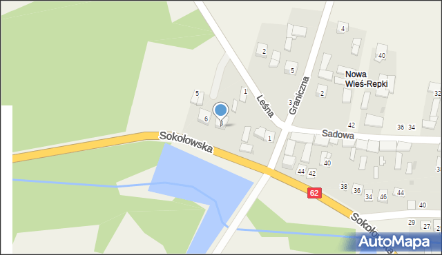 Repki, Sokołowska, 46, mapa Repki