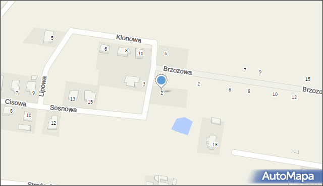 Rogów, Sosnowa, 2, mapa Rogów